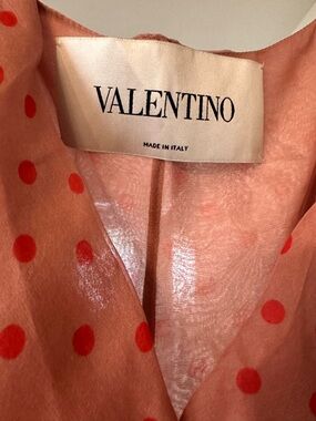Authentic Valentino 100% Silk Polka Dot Dress Made in Italy Worn Once